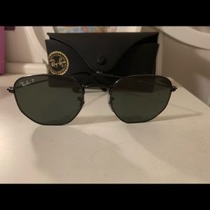 All Black Polarized Hexagon Ray Bans